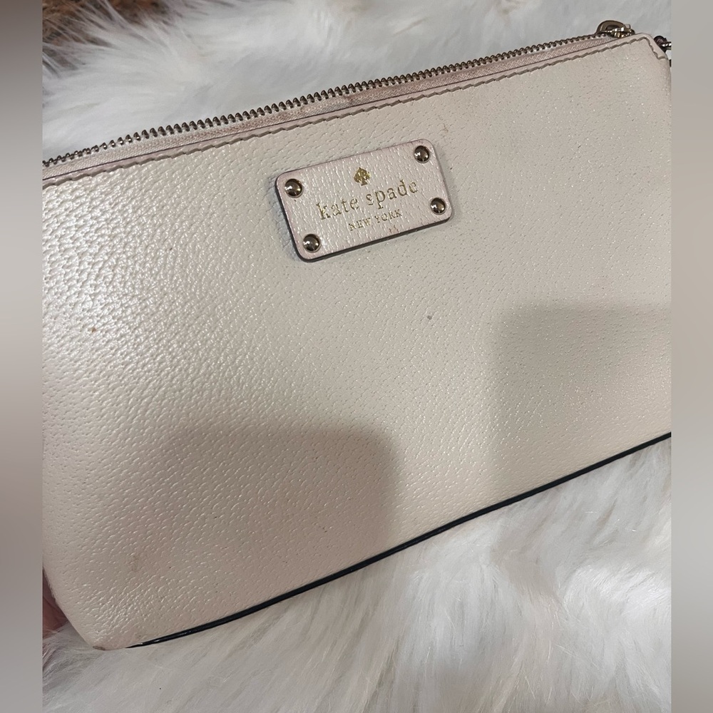 Kate Spade Ivory Wellesley Textured Clutch